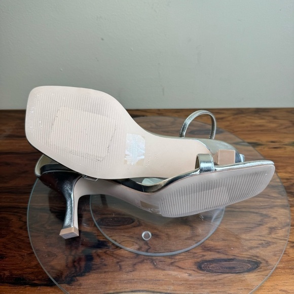 NINE WEST Ripe 3 Knitten Heel Sandals in metallic Gold - Picture 15 of 15